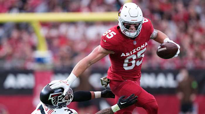 Arizona Cardials tight end Trey McBride
